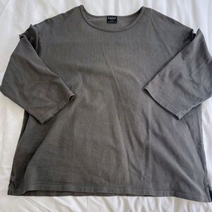 Gray 3/4 Sleeve lifetime crew by Esby